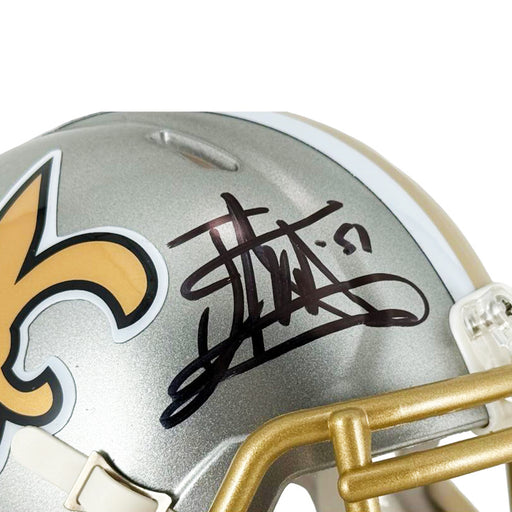 Jonathan Vilma Signed New Orleans Saints Flash Mini Football Helmet (JSA)