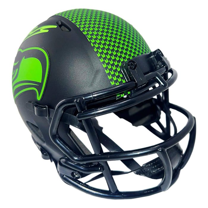 Kenneth Walker III Signed Seattle Seahawks Eclipse Mini Football Helmet (Beckett)
