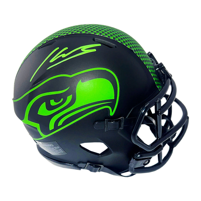 Kenneth Walker III Signed Seattle Seahawks Eclipse Mini Football Helmet (Beckett) Kenneth Walker III Signed Seattle Seahawks Eclipse Mini Football Helmet (Beckett)