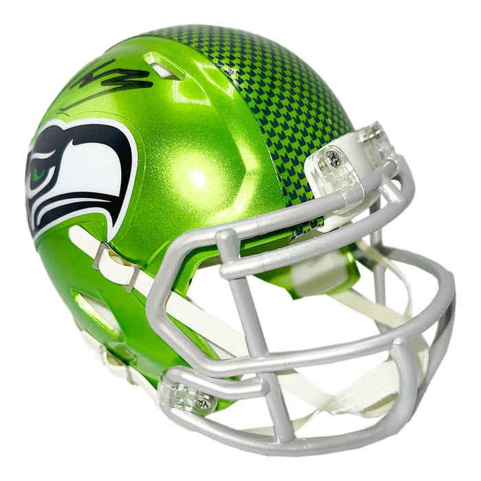 Kenneth Walker III Signed Seattle Seahawks Flash Speed Mini Football Helmet (Beckett)