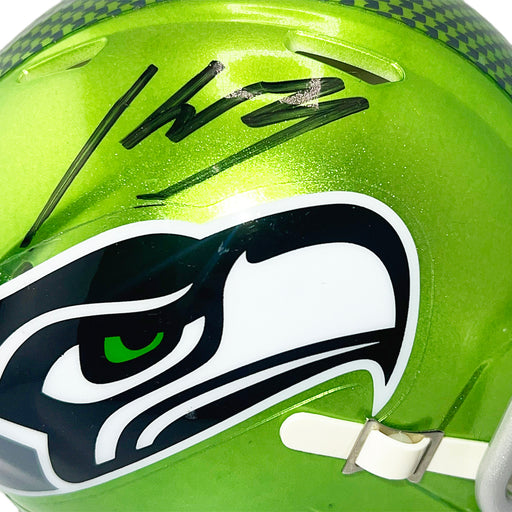 Kenneth Walker III Signed Seattle Seahawks Flash Speed Mini Football Helmet (Beckett)
