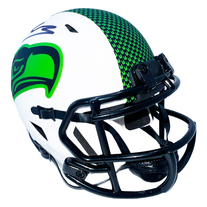 Kenneth Walker III Signed Seattle Seahawks Lunar Eclipse Speed Mini Football Helmet (Beckett)