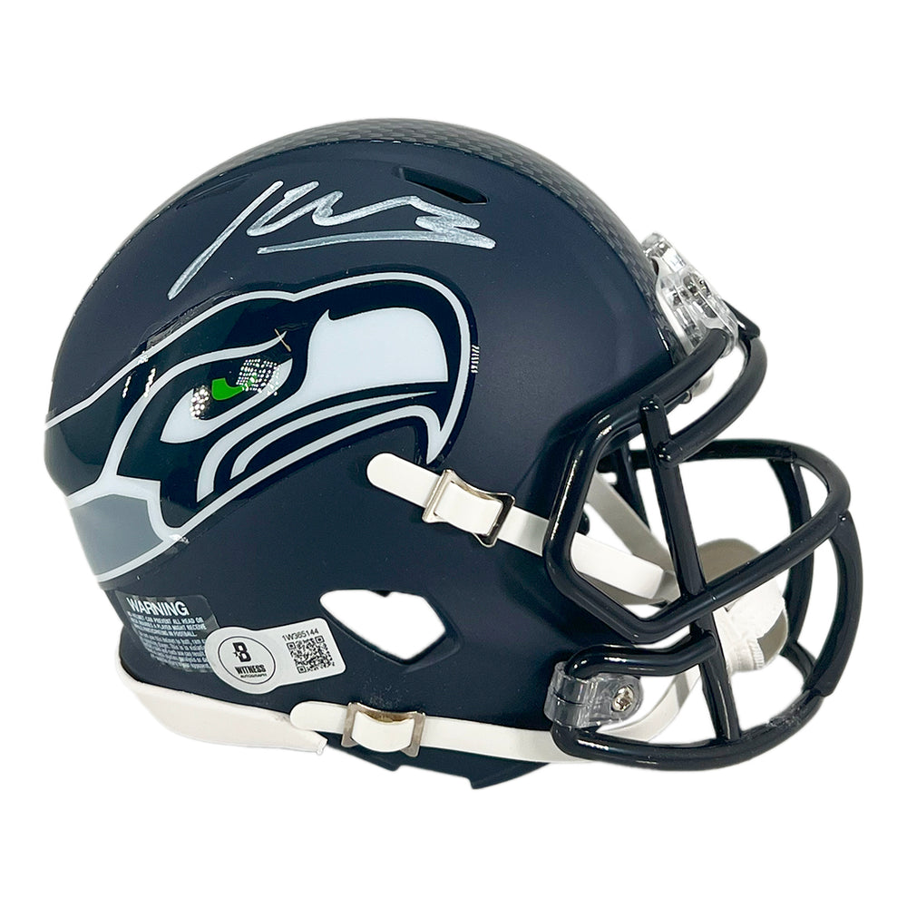 Kenneth Walker III Signed Seattle Seahawks Speed Mini Football Helmet (Beckett)