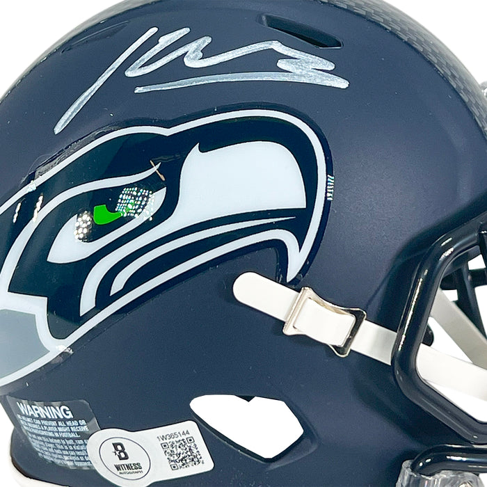 Kenneth Walker III Signed Seattle Seahawks Speed Mini Football Helmet (Beckett)