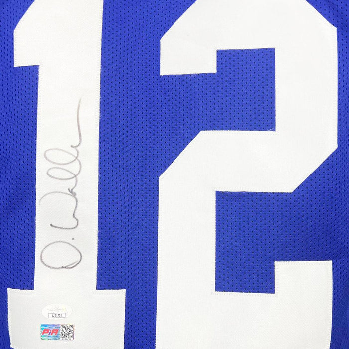 Darren Waller Signed New York Blue Football Jersey (JSA) - RSA