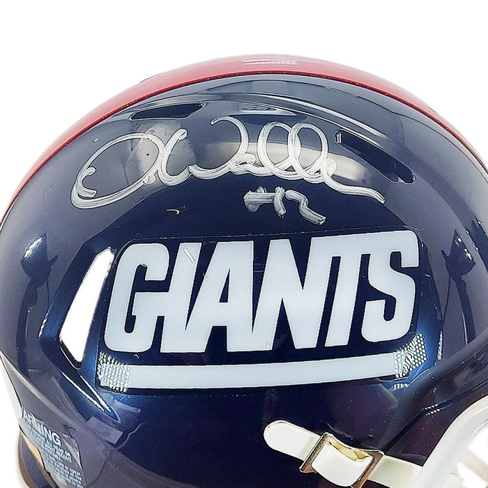 Darren Waller Signed New York Giants Throwback 81-99 Speed Mini Footba — RSA Darren Waller Signed New York Giants Throwback 81-99 Speed Mini Footba — RSA