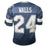 Everson Walls Signed Dallas Navy Grey Numbers Football Jersey (JSA)