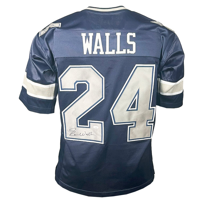 Everson Walls Signed Dallas Navy Grey Numbers Football Jersey (JSA)