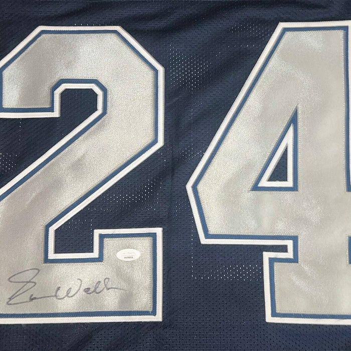 Everson Walls Signed Dallas Navy Grey Numbers Football Jersey (JSA)