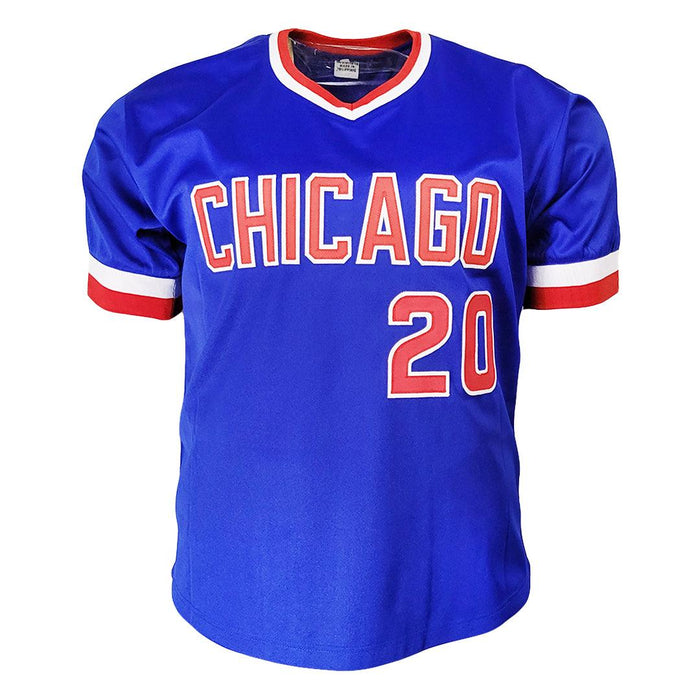 Jerome Walton Signed 1989 NL ROY Inscription Chicago Blue Baseball Jersey (JSA) - RSA