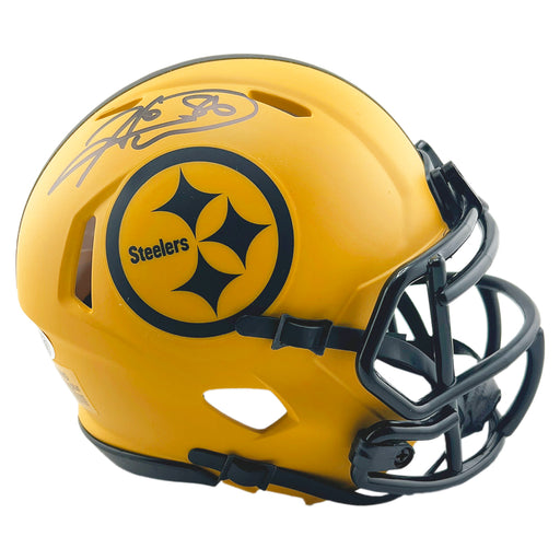 Hines Ward Signed Pittsburgh Steelers Rave Mini Football Helmet (JSA)