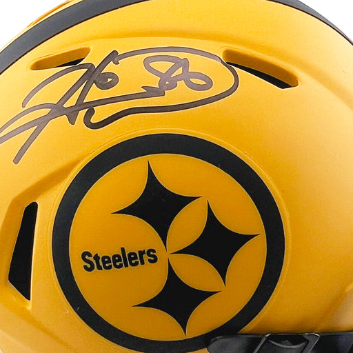 Hines Ward Signed Pittsburgh Steelers Rave Mini Football Helmet (JSA)