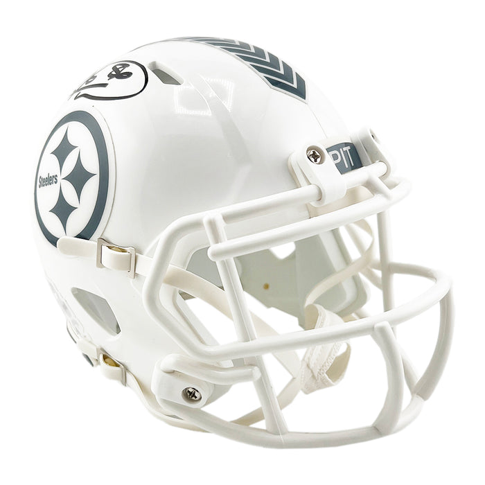 Hines Ward Signed Pittsburgh Steelers Salute to Service 2024 Mini Football Helmet (JSA)