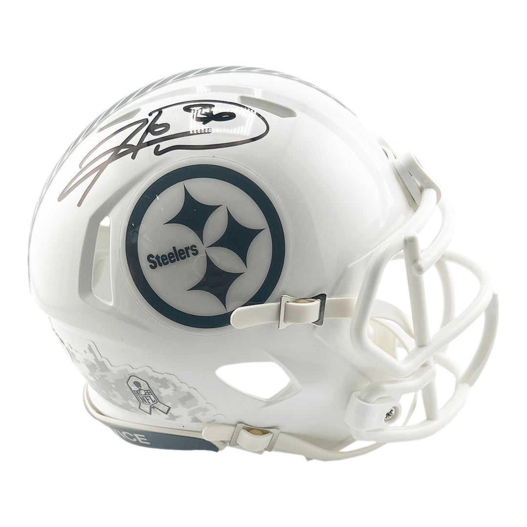 Hines Ward Signed Pittsburgh Steelers Salute to Service 2024 Mini Foot ...