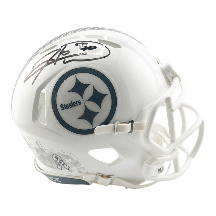 Hines Ward Signed Pittsburgh Steelers Salute to Service 2024 Mini Football Helmet (JSA)