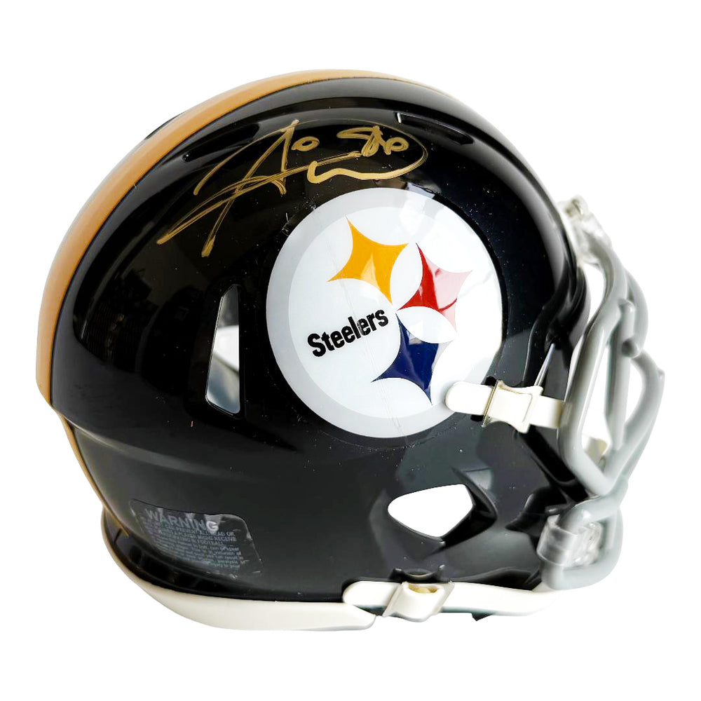 Hines Ward Signed Pittsburgh Steelers Throwback 63-76 Speed Mini Football Helmet (JSA)