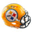 Hines Ward Signed Pittsburgh Steelers Throwback Gold Speed Mini Football Helmet (JSA)