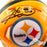 Hines Ward Signed Pittsburgh Steelers Throwback Gold Speed Mini Football Helmet (JSA)