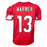 Kurt Warner Signed Arizona Red Football Jersey (JSA)
