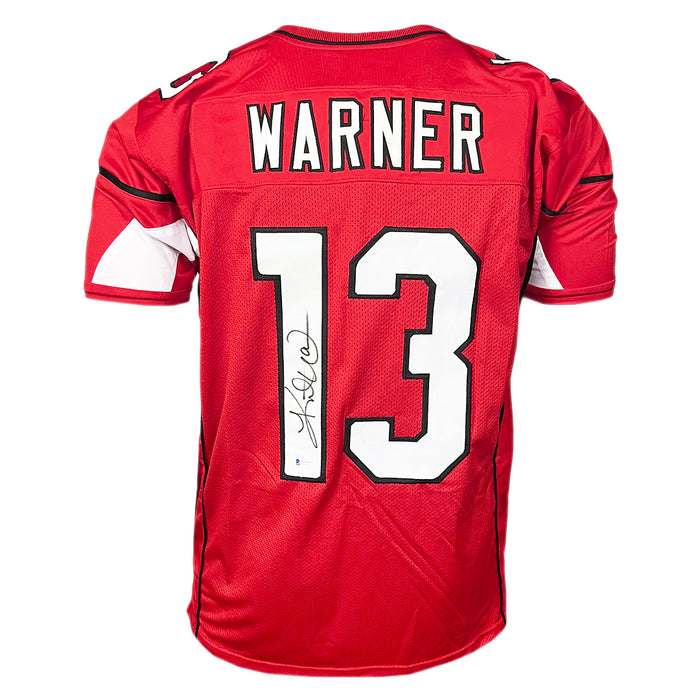 Kurt Warner Signed Arizona Red Football Jersey (JSA)