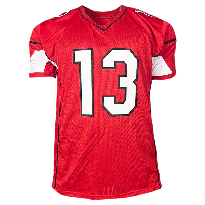 Kurt Warner Signed Arizona Red Football Jersey (JSA)