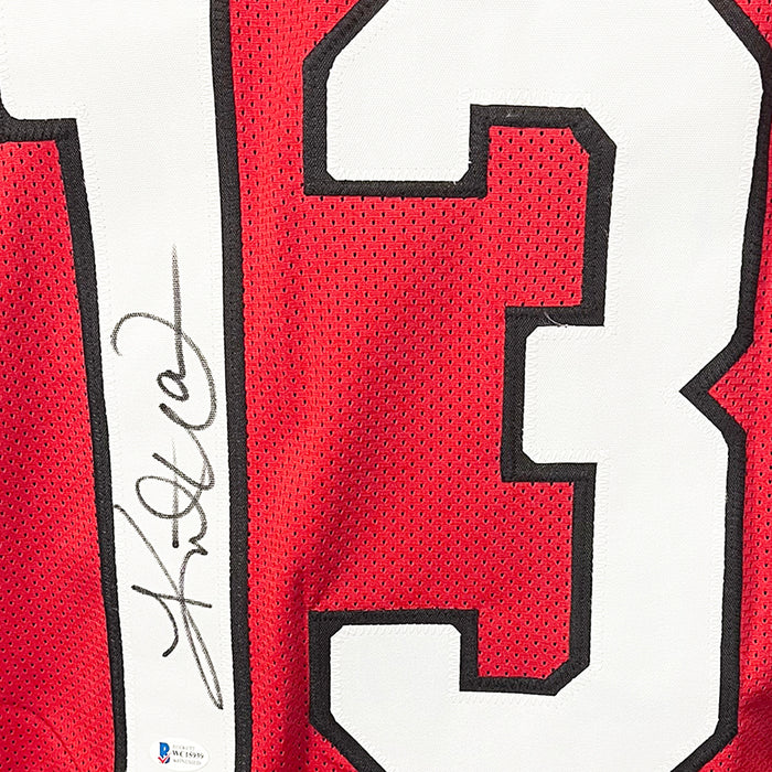 Kurt Warner Signed Arizona Red Football Jersey (JSA)