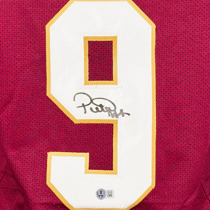 Peter Warrick Signed FSU College Red Football Jersey (Beckett)