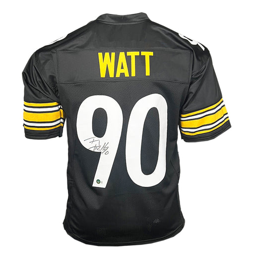 TJ Watt Signed Pittsburgh Black Football Jersey (Beckett)