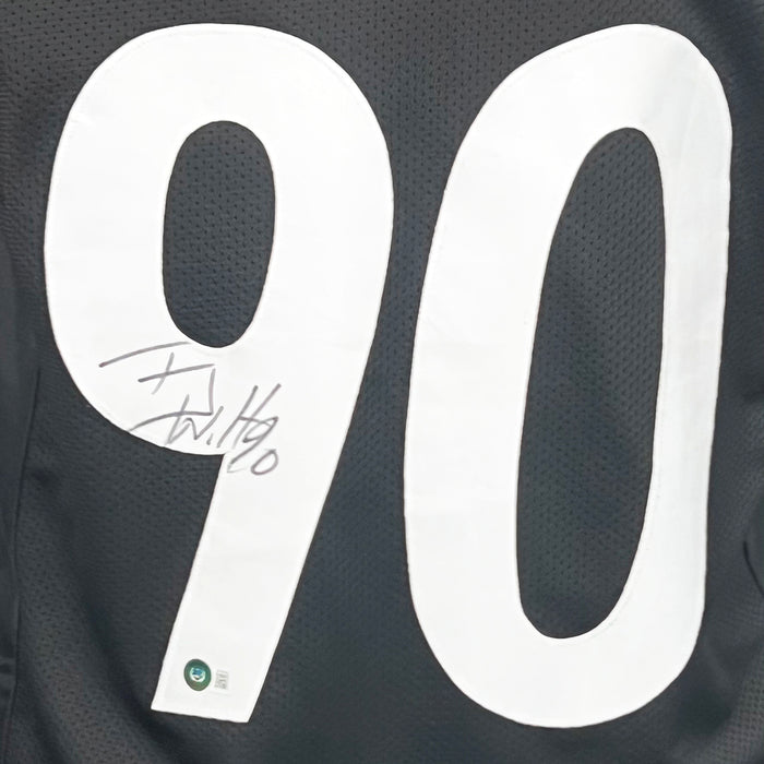 TJ Watt Signed Pittsburgh Black Football Jersey (Beckett)