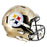 TJ Watt Signed Pittsburgh Steelers Chrome Speed Full-Size Replica Football Helmet (Beckett)