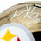 TJ Watt Signed Pittsburgh Steelers Chrome Speed Full-Size Replica Football Helmet (Beckett)