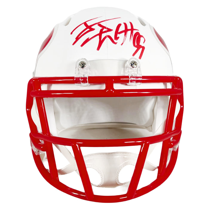 JJ Watt Signed Houston Texans Flat White Speed Mini Football Helmet (JSA)