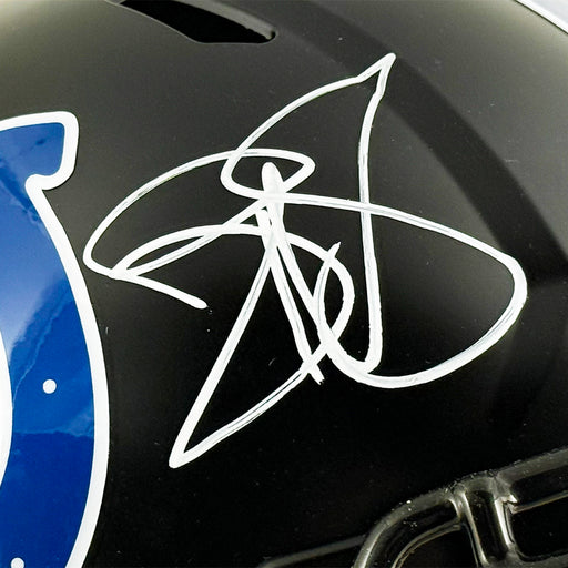 Reggie Wayne Signed Indianapolis Colts Alt 2023 Speed Full-Size Replica Football Helmet (Beckett)