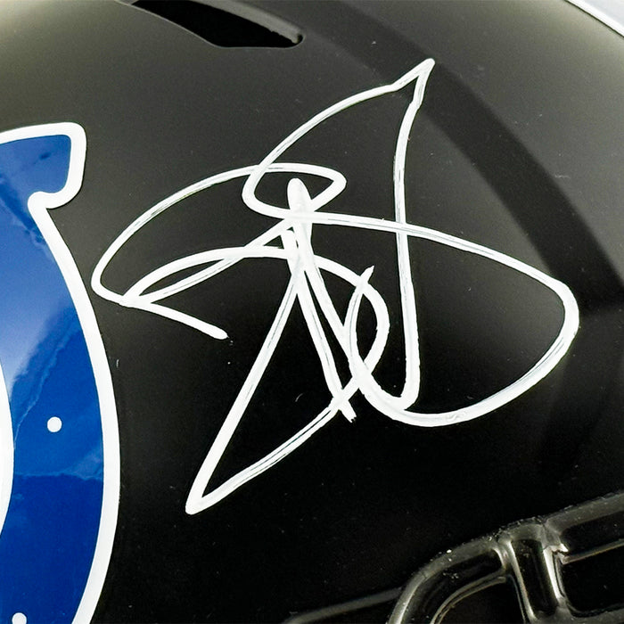 Reggie Wayne Signed Indianapolis Colts Alt 2023 Speed Full-Size Replica Football Helmet (Beckett)