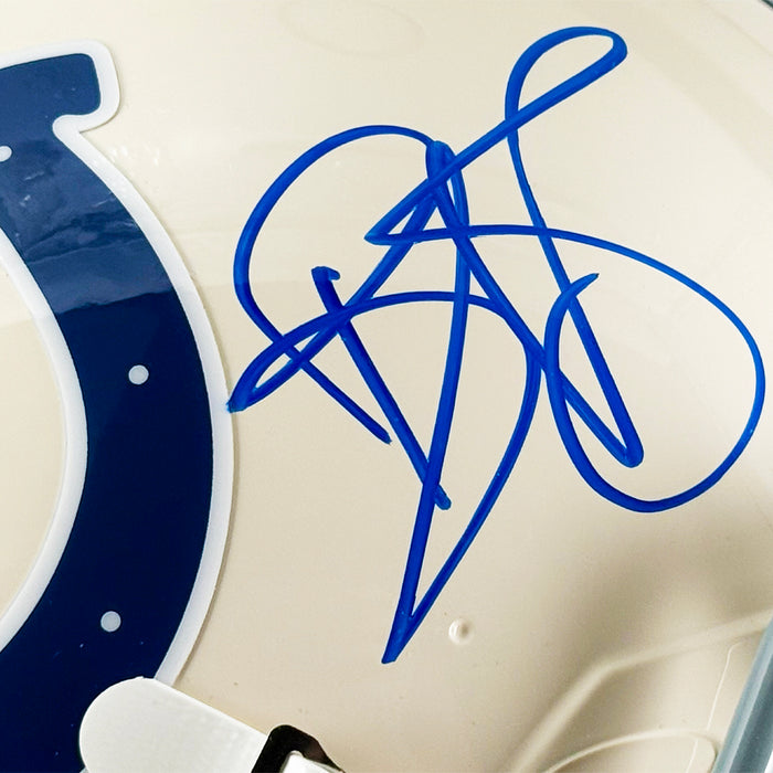 Reggie Wayne Signed Indianapolis Colts Authentic Retro Speed Full-Size Football Helmet (Beckett)