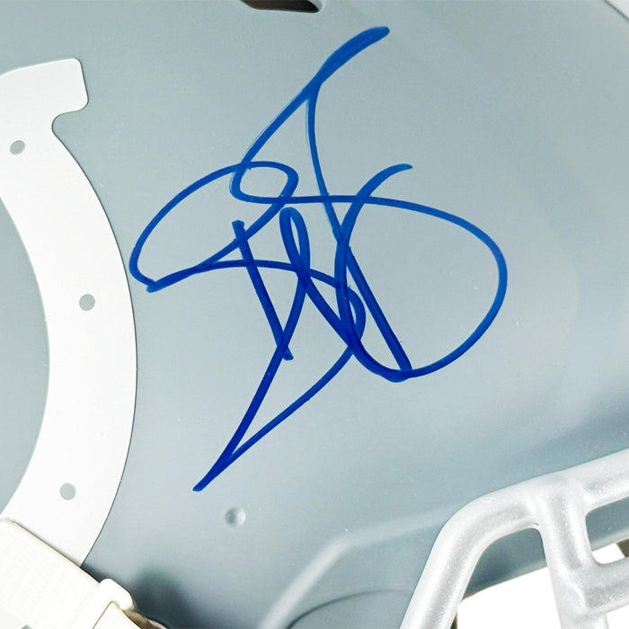 Reggie Wayne Signed Indianapolis Colts Authentic Slate Alternate Full-Size Football Helmet (Beckett)