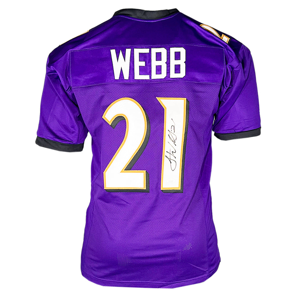 Ladarius Webb Signed Baltimore Purple Football Jersey (JSA)