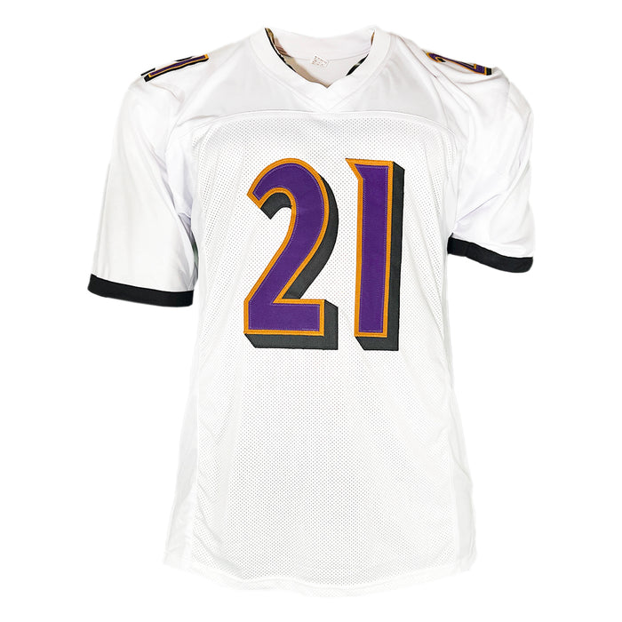 Ladarius Webb Signed Baltimore White Football Jersey (JSA)