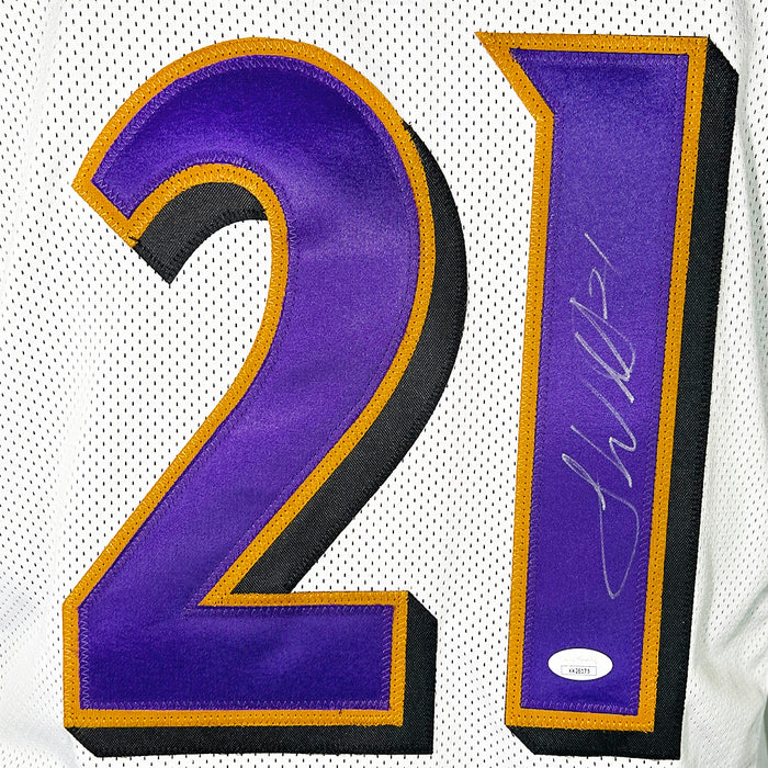 Ladarius Webb Signed Baltimore White Football Jersey (JSA)