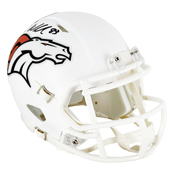 Wes Welker Signed Denver Broncos Alt 2024 Speed Mini Football Helmet (JSA)