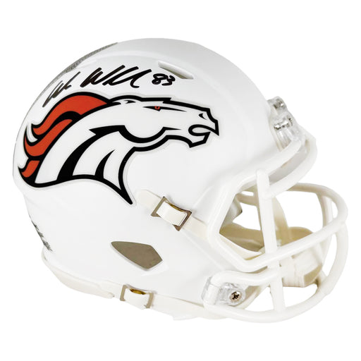 Wes Welker Signed Denver Broncos Alt 2024 Speed Mini Football Helmet (JSA)