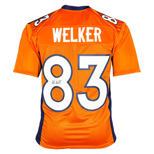 Wes Welker Signed Denver Orange Football Jersey (JSA)