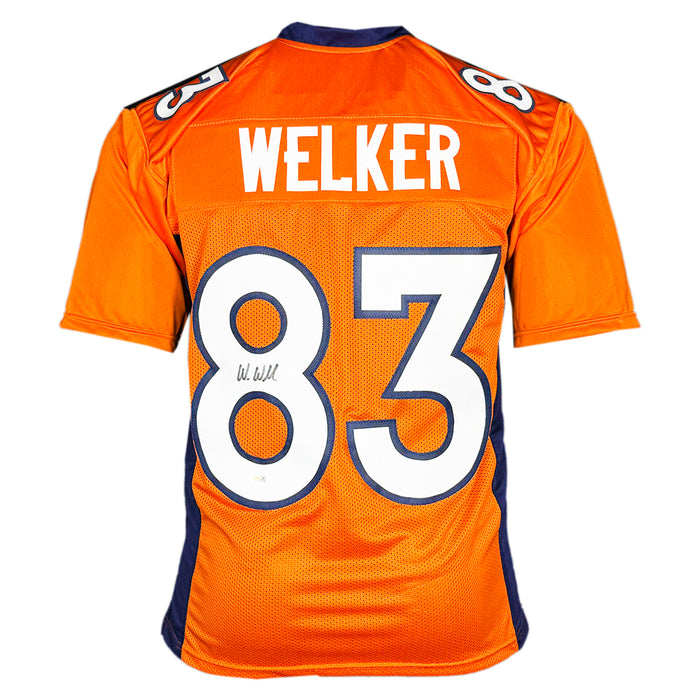 Wes Welker Signed Denver Orange Football Jersey (JSA)