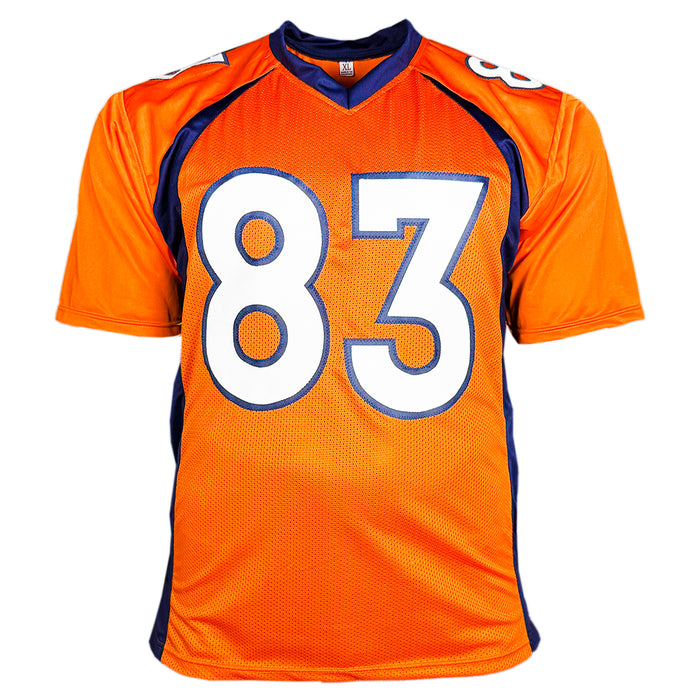 Wes Welker Signed Denver Orange Football Jersey (JSA)