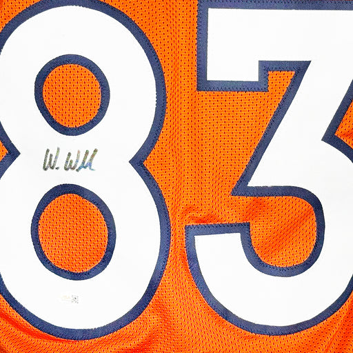 Wes Welker Signed Denver Orange Football Jersey (JSA)