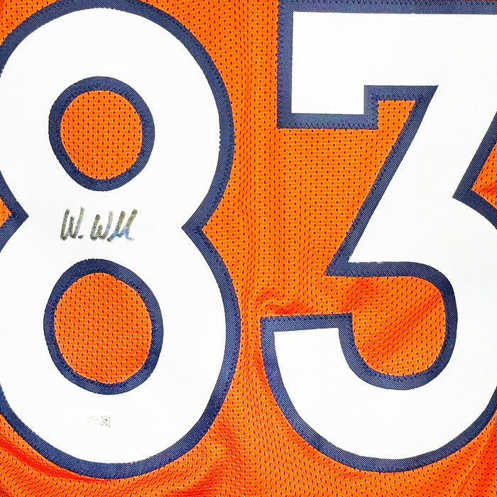 Wes Welker Signed Denver Orange Football Jersey (JSA)
