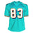 Wes Welker Signed Miami Teal Football Jersey (JSA)