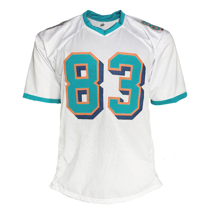 Wes Welker Signed Miami White Football Jersey (JSA)