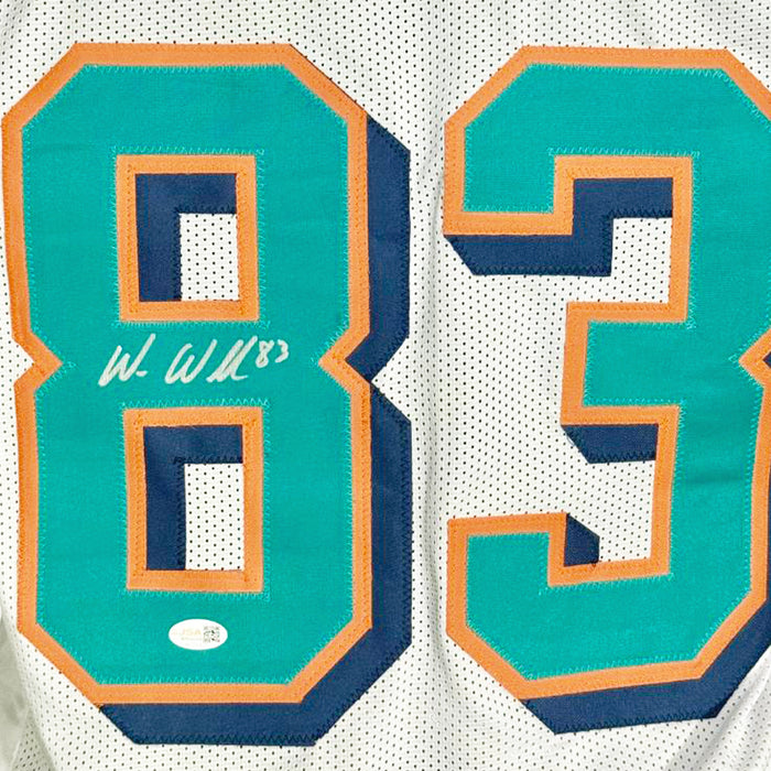 Wes Welker Signed Miami White Football Jersey (JSA)