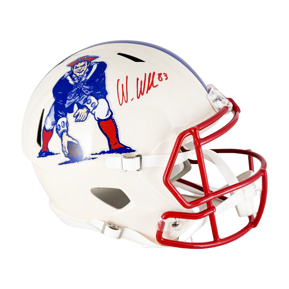 Wes Welker Signed New England Patriots Retro Speed Full-Size Replica F — RSA